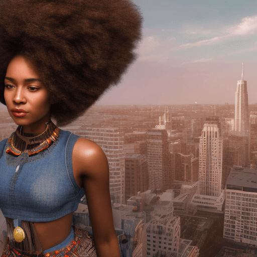 AI generated: A 4K ultra-realistic landscape urban fantasy picture which captures self-discovery and personal grow...