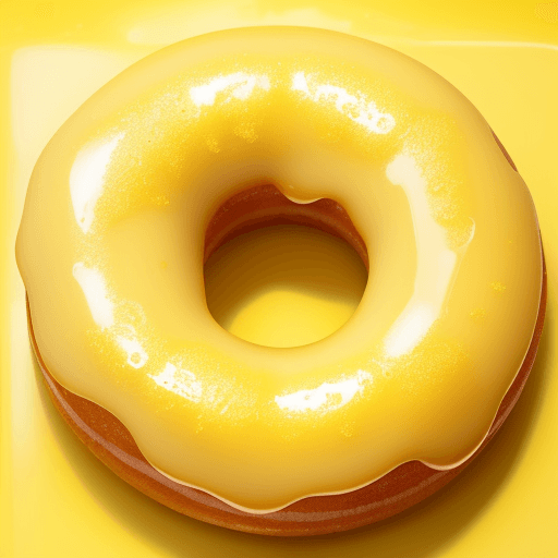 AI generated: Delicious fresh donuts in yellow glaze with lemon flavor filling. --ar 10:17 --q 2 --v 5.1 --style r...