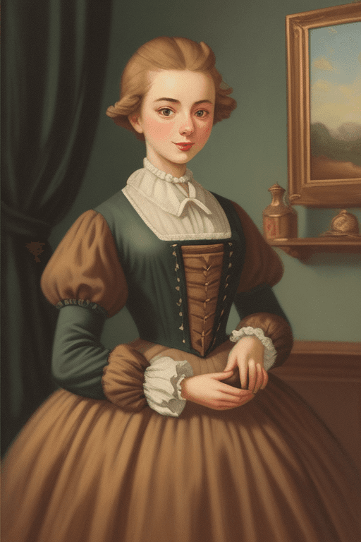 AI generated: cat,Retro oil painting style，Vintage oil painting style, wearing 18th century style clothes
