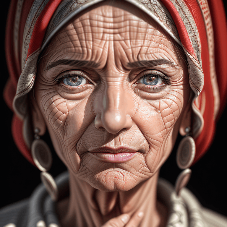 AI generated: (hyperrealism : 1. 4), (award winning: 1. 4) (masterpiece photo: 1. 4) BREAK 
portrait of 50 year ol...