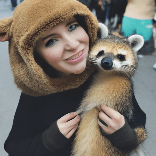 AI generated: 1girl, nsfw, (furry:1.2) , (fluffy:1.1) , (anthro:1.2) , (snout:1.2) , short hair, large breasts, (b...
