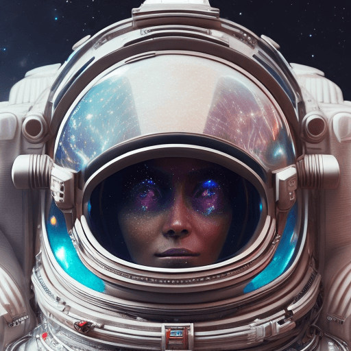 AI generated:  close-up portrait ribcagel. astronaut cosmic and intricate artwork . octane render, trending on art...