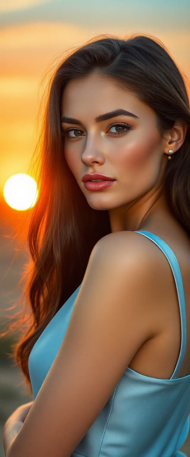 AI generated: "Professional full body portrait photograph, epic scale, soft pastel colours, warm golden sunlight, ...