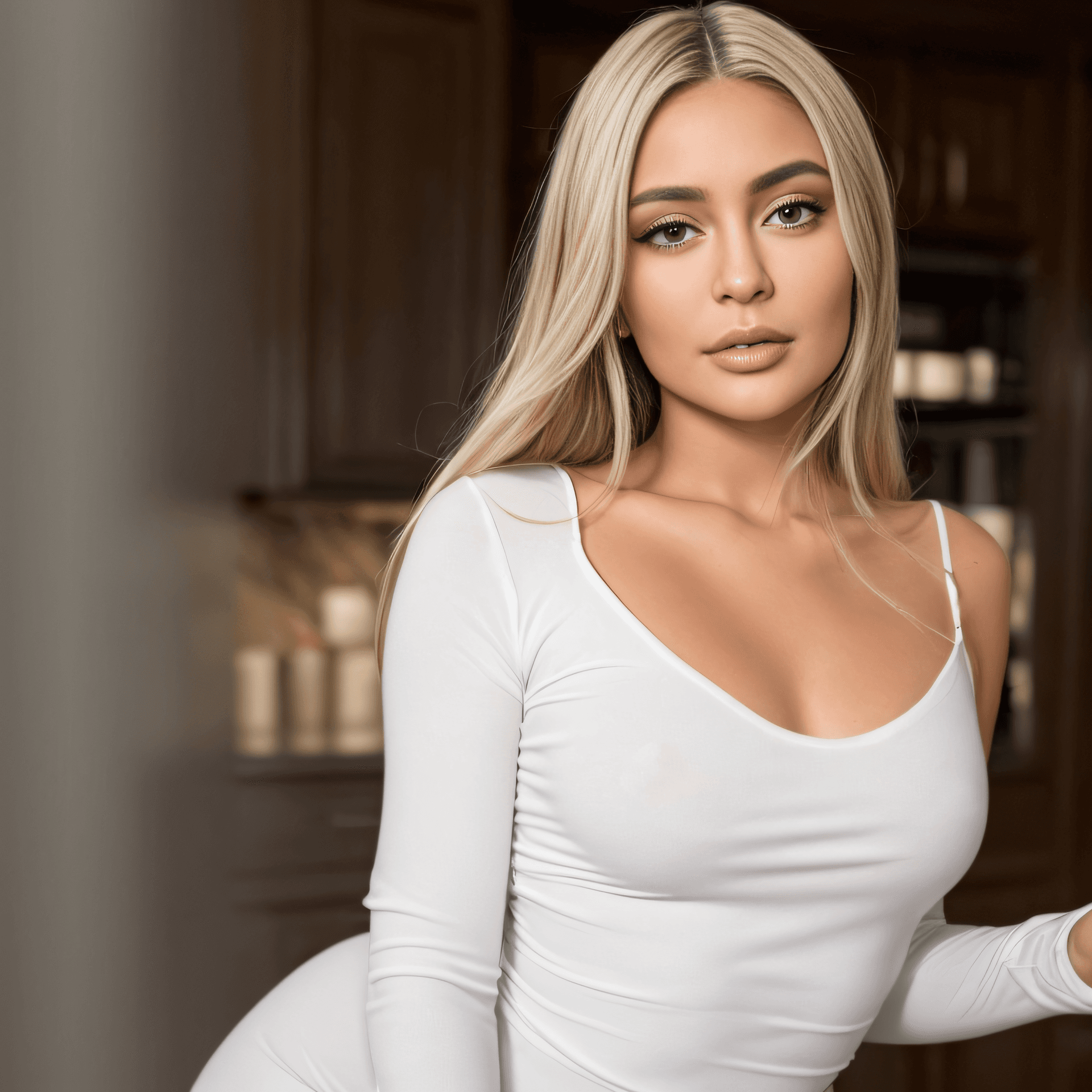 AI generated: koh_kyliejenner (((full body))) (RAW photo, best quality), (detailed body:1, 5) (high detailed skin:...