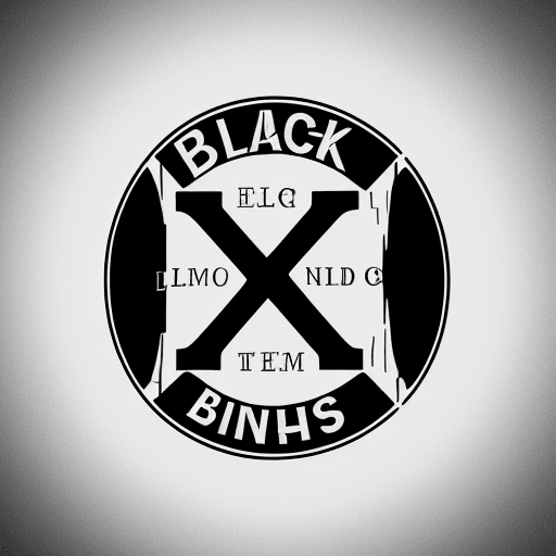 AI generated: black and white logo with letters bb