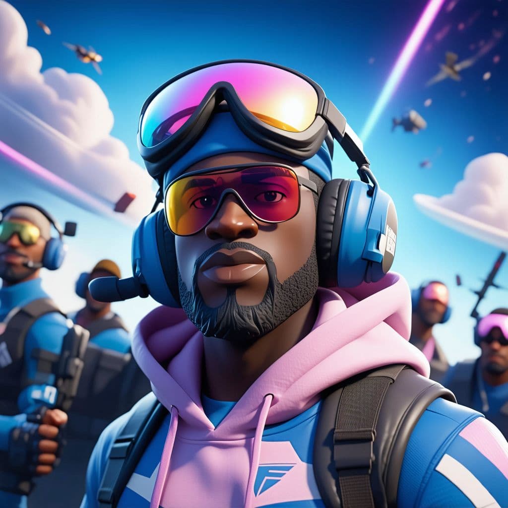 AI generated: roadmen in heaven, fortnite