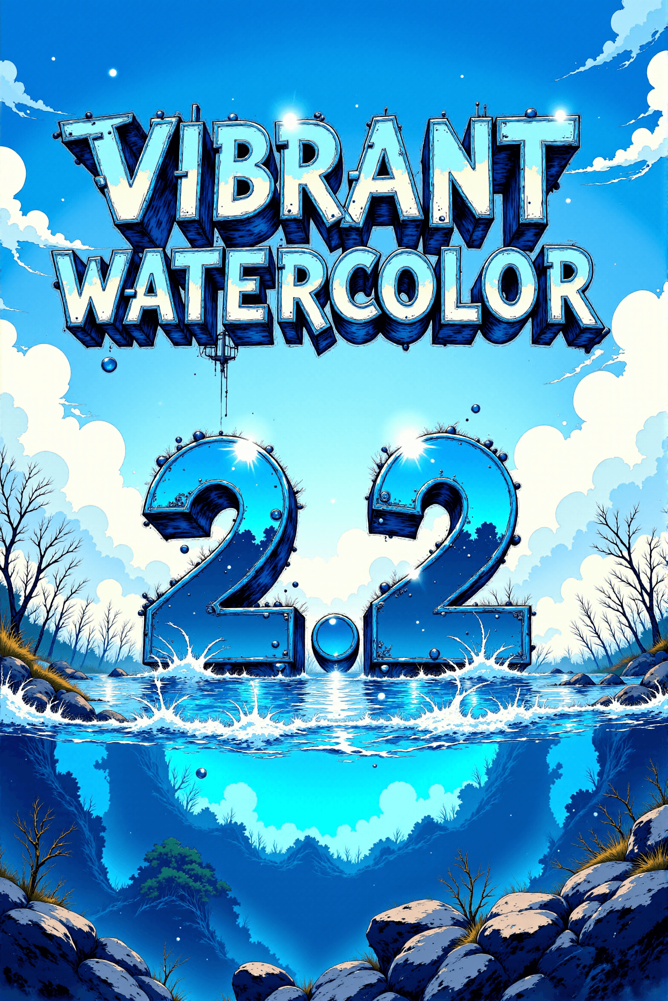 Vibrant Watercolor Painting/Sketch