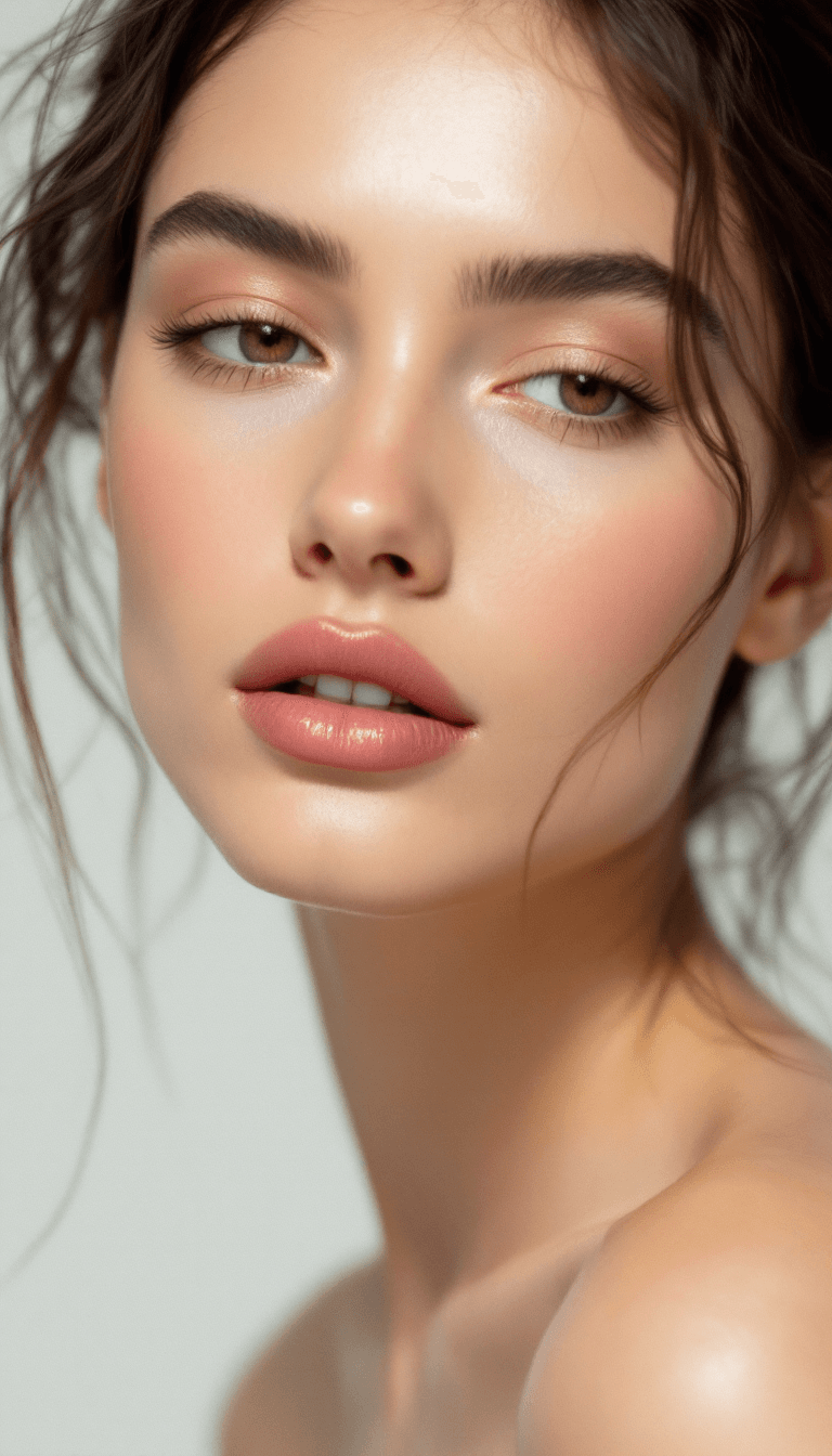 AI generated: Natural: A minimalistic approach that enhances features with subtle tones and a light touch, focusin...
