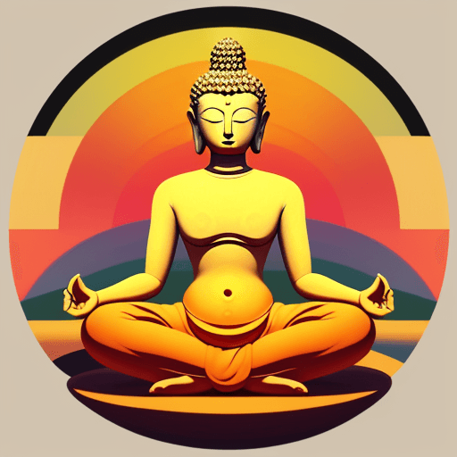 AI generated: Surrealism Simplicity, ONE CIRCLE, buddha, yoga style art, --ar 68:128 --stylize 750 --v 5.2