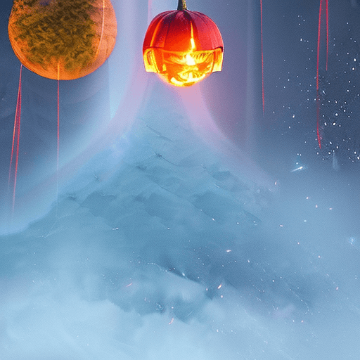 AI generated: In the eerie depths of a haunted forest, a mesmerising she-devil flickers with flames and a captivat...