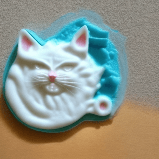 AI generated: cat made out of Dishwashing Soap