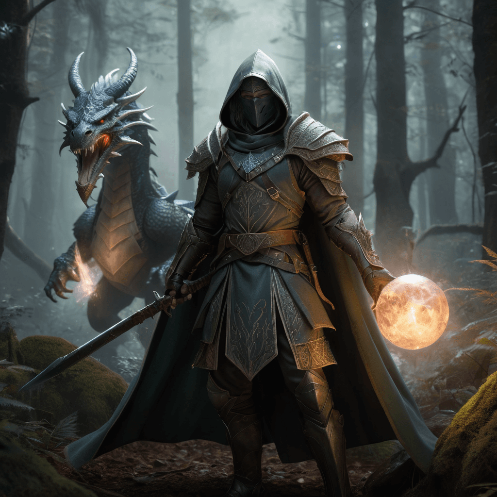 AI generated: cinematic and photorealistic image of an epic fantasy battle scene in a vibrant, yet desaturated for...