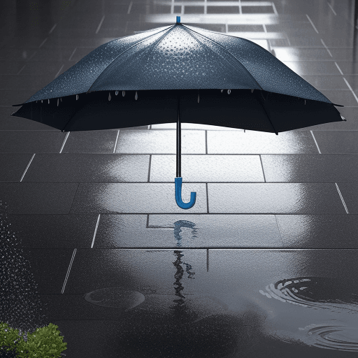 AI generated: Waterproof coating: The umbrella surface is equipped with a highly efficient waterproof coating. Wat...