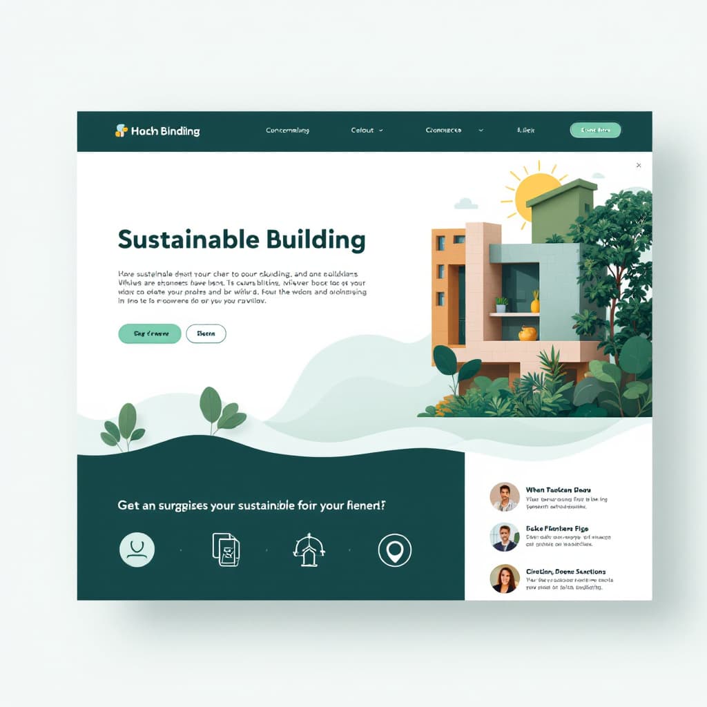 AI generated: Create an image related to the theme of sustainable building materials.
