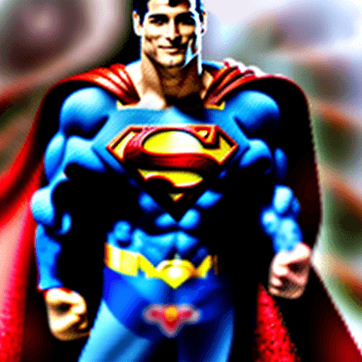 AI generated: Superman Eating encebollado in Quito