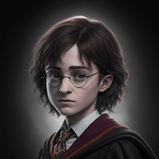 AI generated: "Craft a high-definition, ultra-realistic 4K image of a Harry Potter character. The medium should be...