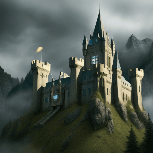 AI generated: Lord of the Rings,Elf Castle,8k