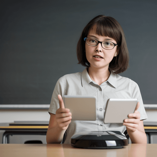AI generated: teacher teaching artificial intelligence
