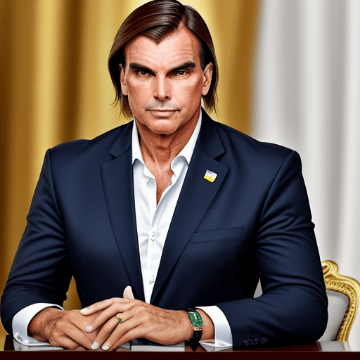 AI generated:  Jair Bolsonaro presidente homem de bem elegante honesto simpático 