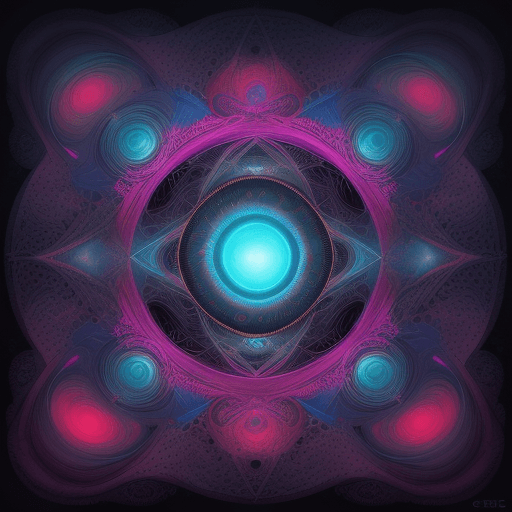 AI generated: A thought-provoking art piece depicting quantum quandaries, surreal concept, abstract shapes, vibran...