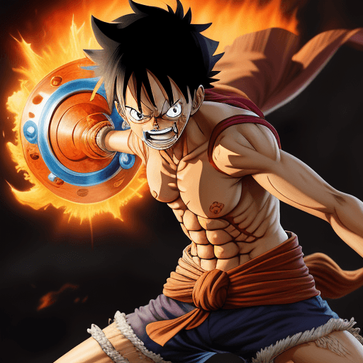 AI generated: luffy gear five epic

