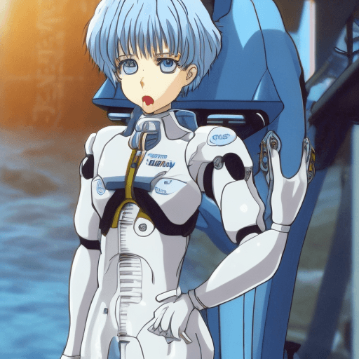 AI generated: rei ayanami
