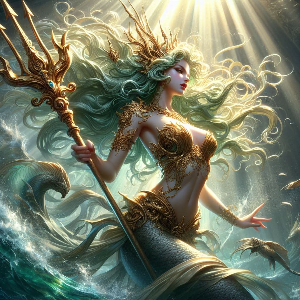 AI generated: digital art painting, ultimate detailed, realistic, best quality, low angle, sunrays, full-length sh...