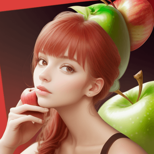 AI generated: pyoapplev1, pyoapple, woman