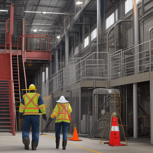 AI generated: Show us an image of industrial prevention that protects families, businesses, and the country.