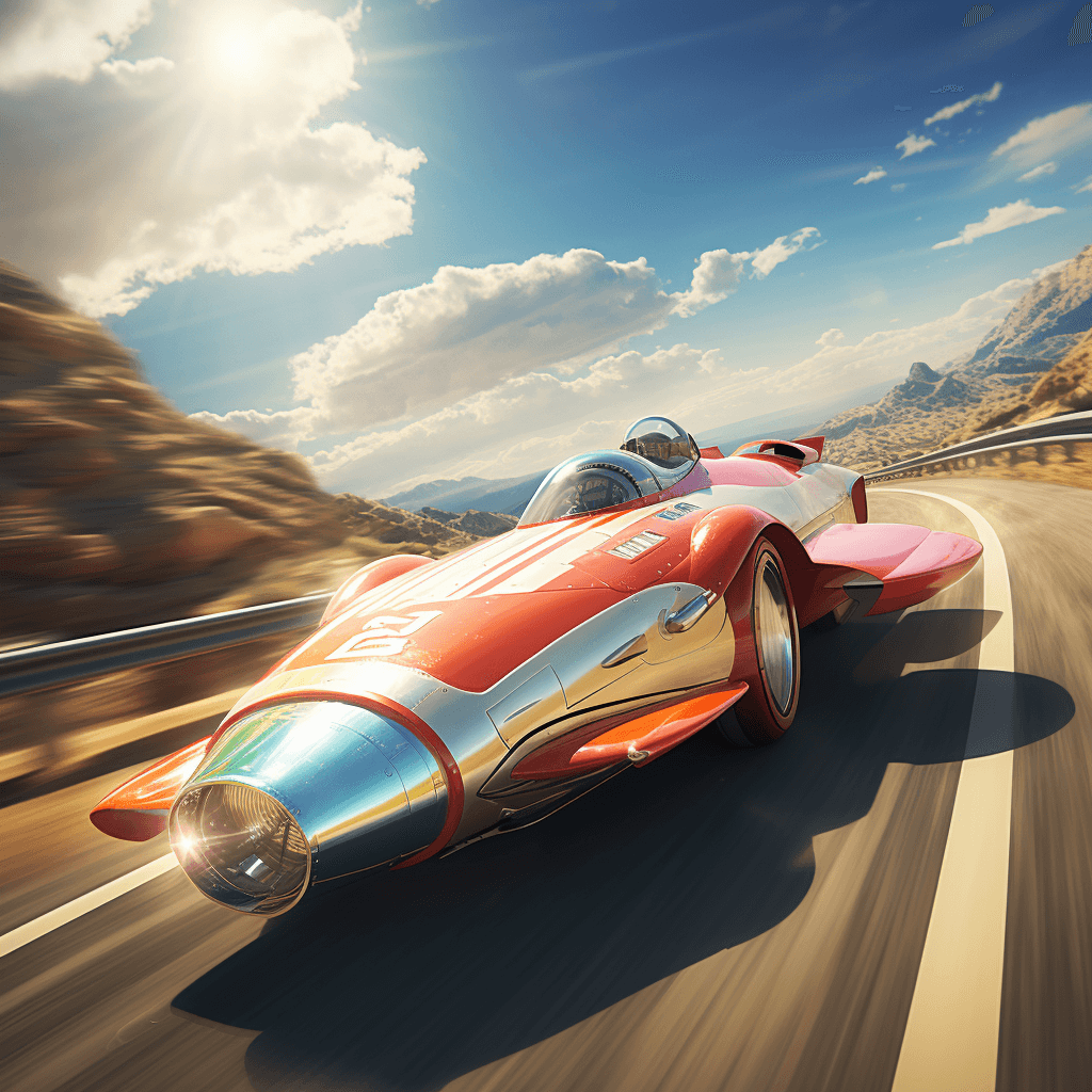 AI generated: go speed racer, mach 5