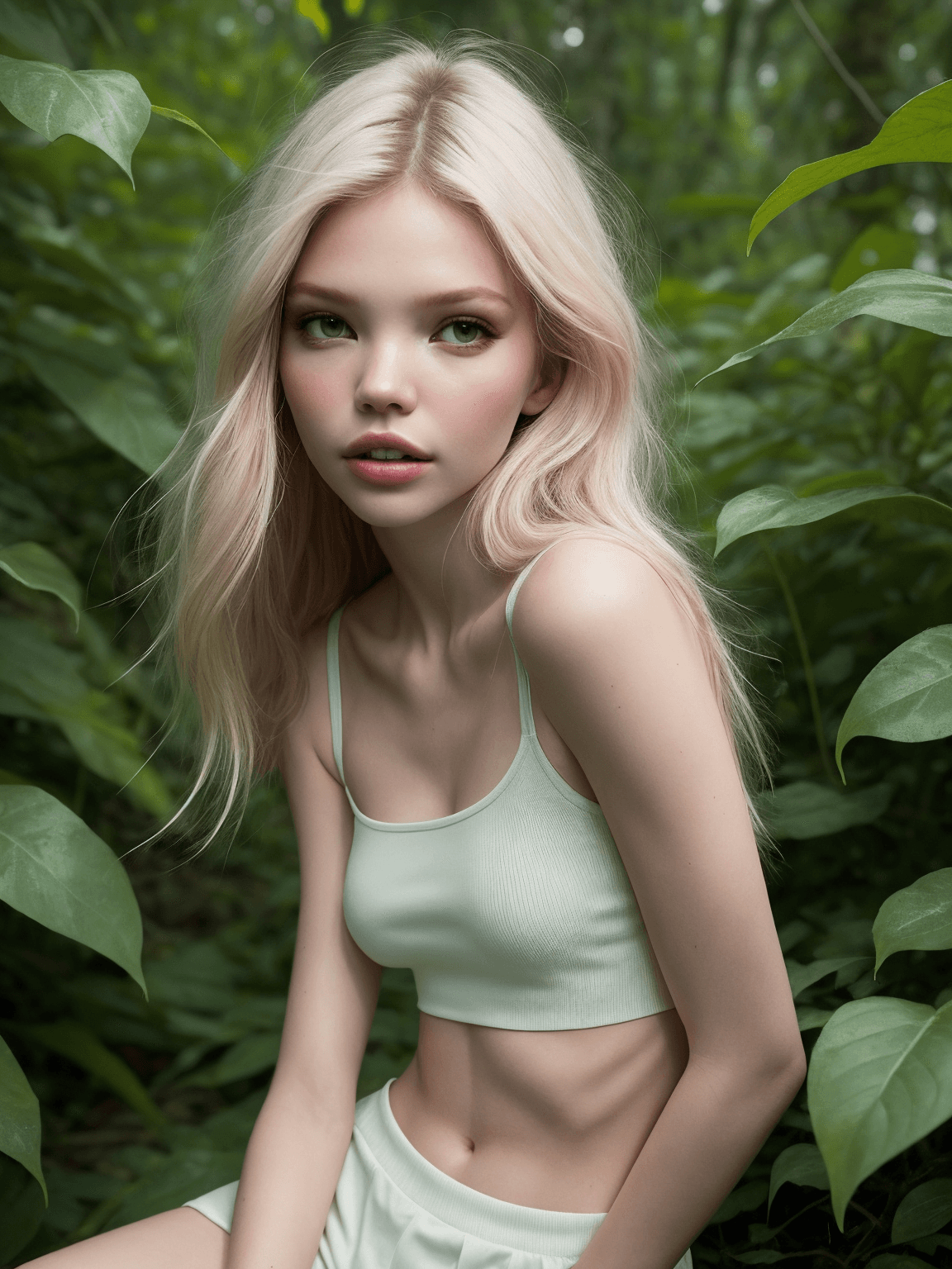 AI generated: 8k uhd,by alessio albi, dusty depth of field,detailed,<lora:IWR-BelleDelphineUltimate:0.7> (flora by...