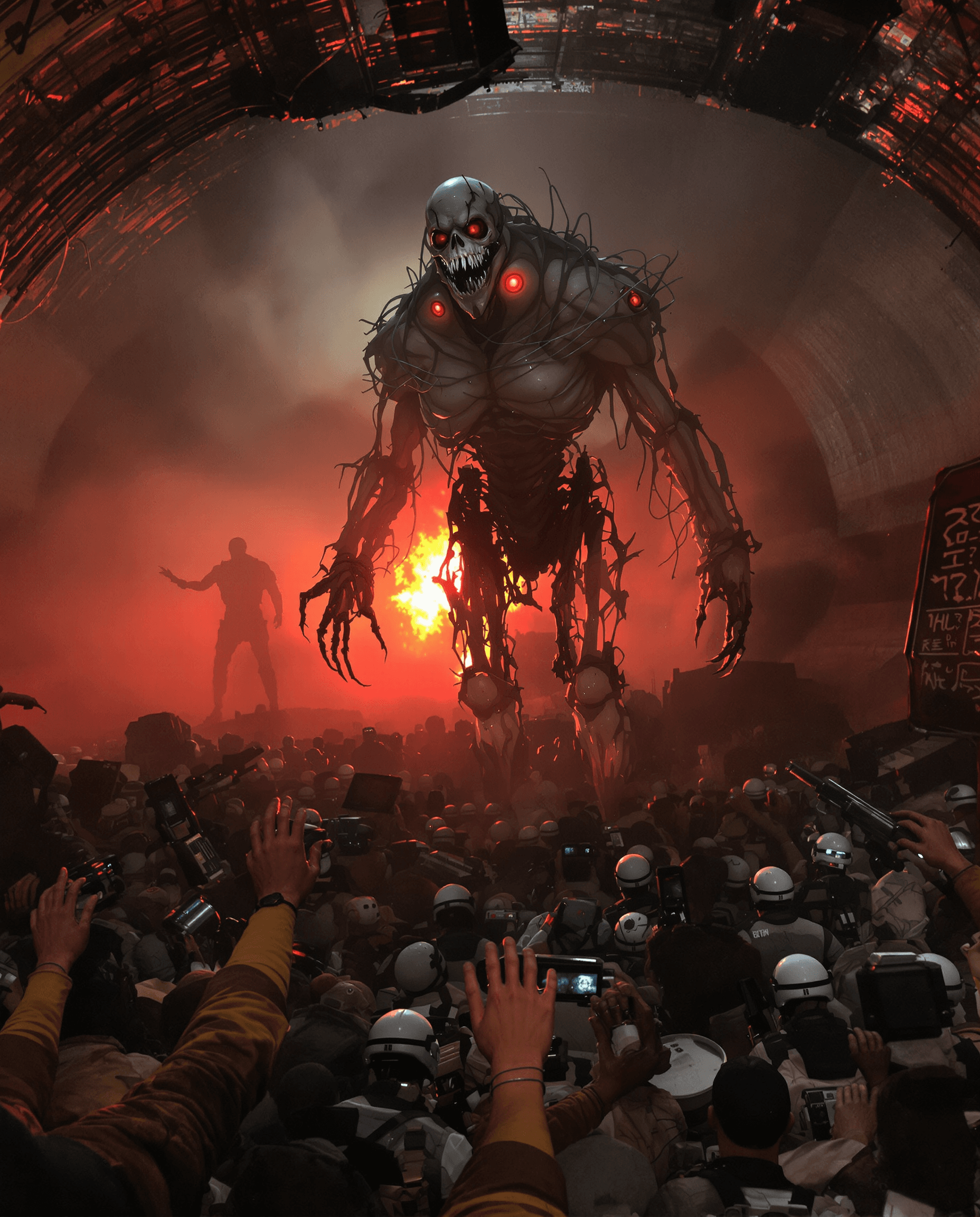 AI generated: Amid the chaos in the ruined Chernobyl Nuclear Station, Hours after a mysterious second explosion in...
