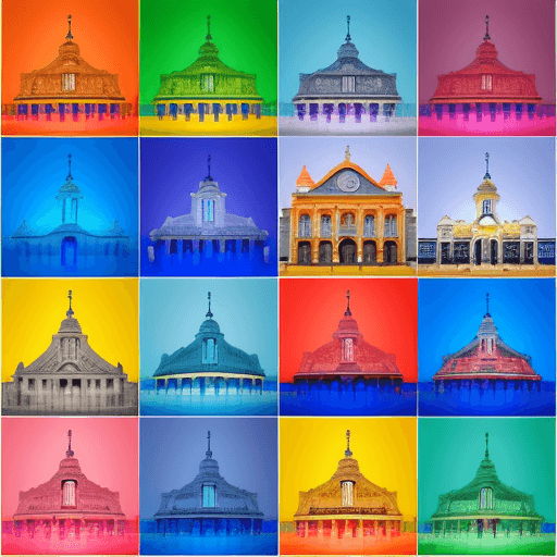 AI generated: aula divertida num cenário colorido e apelativo. Estilo romântico 