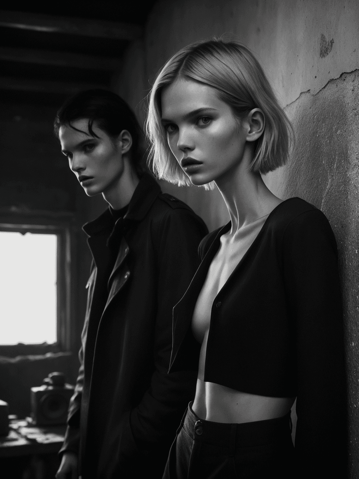 AI generated: 8k uhd,by alessio albi and ash thorp, depth of field,Fashion editorial style instant photo masterpie...