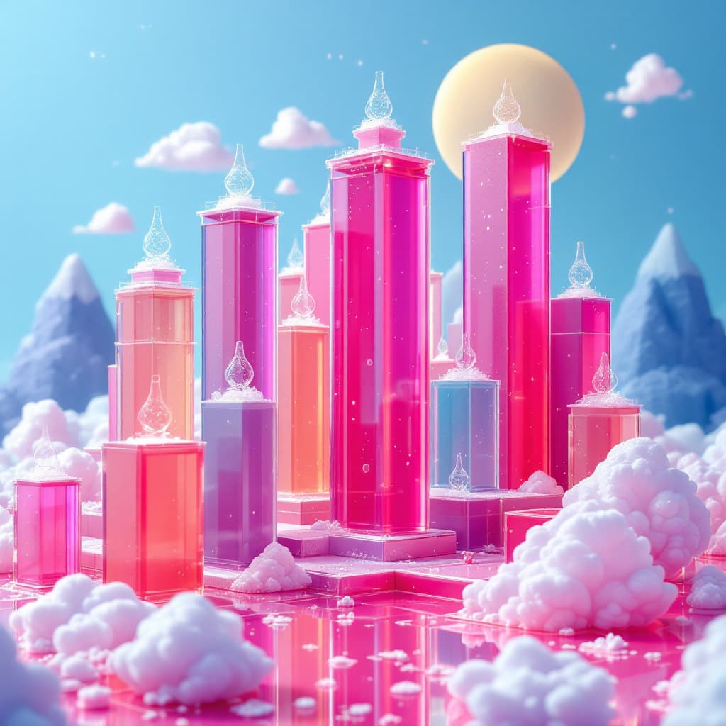 AI generated: a city made of jello