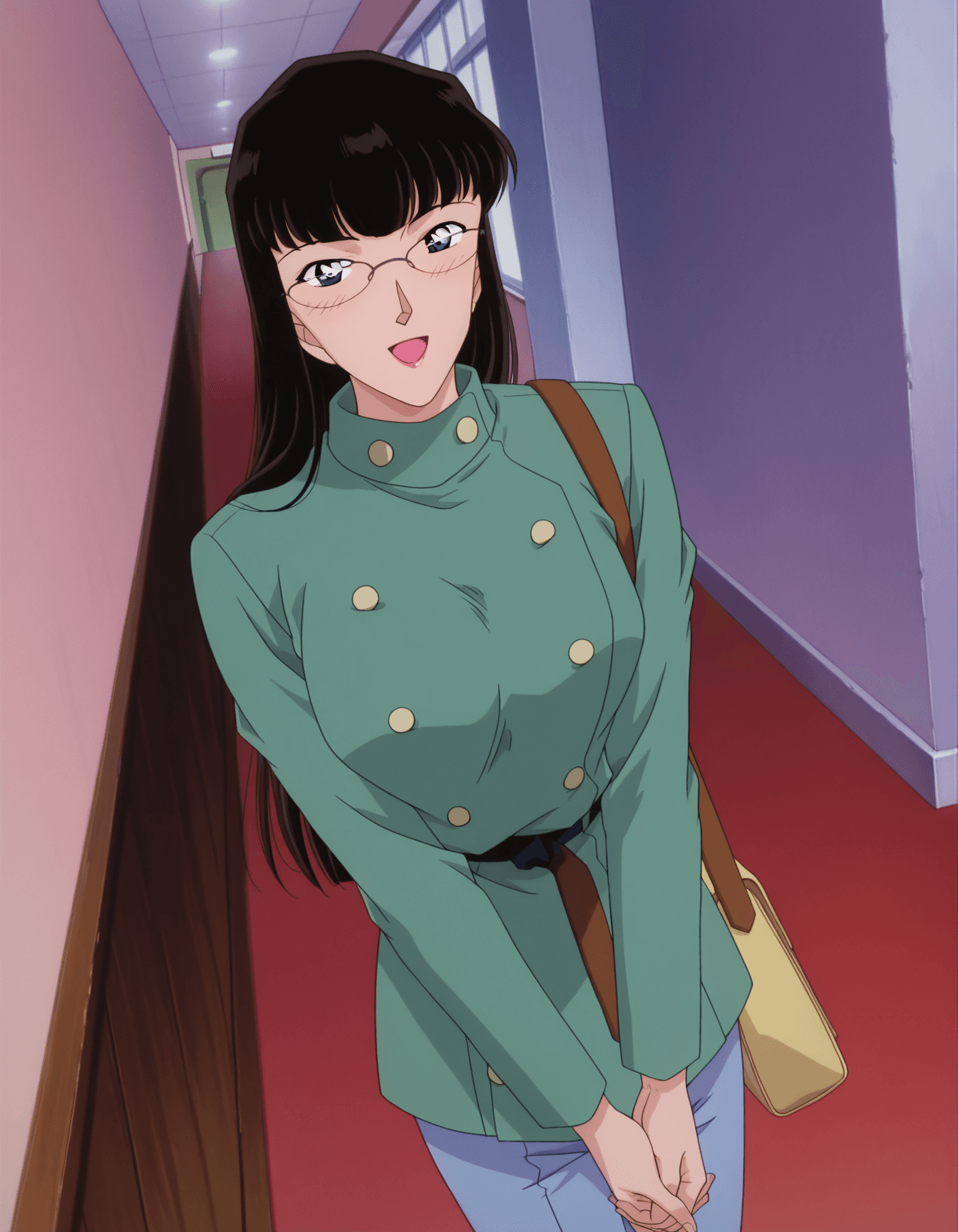 Detective Conan 名探偵コナン Episode214 women - Kuniko Yamamoto 山本　公仁子 /  Kaori Oobayashi 大林　佳央理 /  Kanami Kaneda 金田　佳奈美 / Naomi Fujimura  藤村　直美/cleaning staff 清掃スタッフ/Dolphin show presenter イルカショーの司会者 - Illustrious