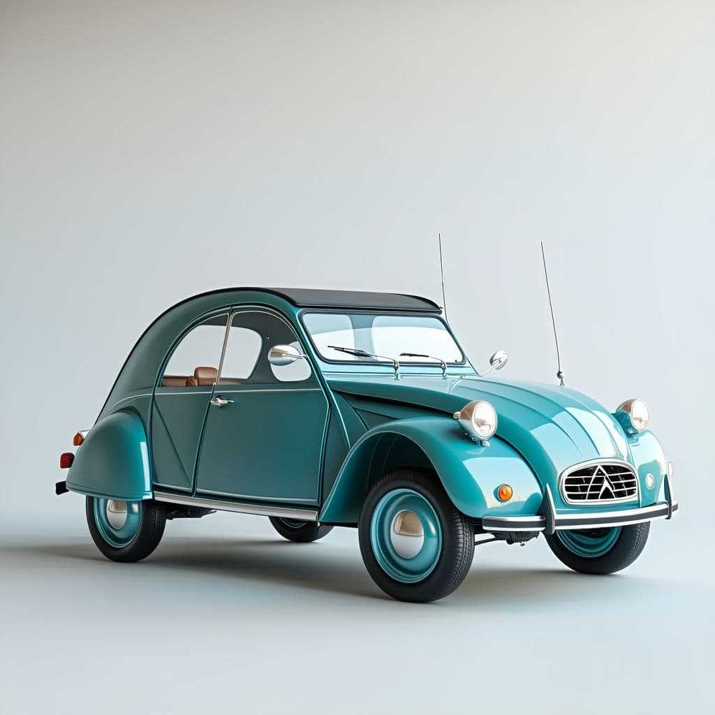 AI generated: Create a 3d Citroen Dyane