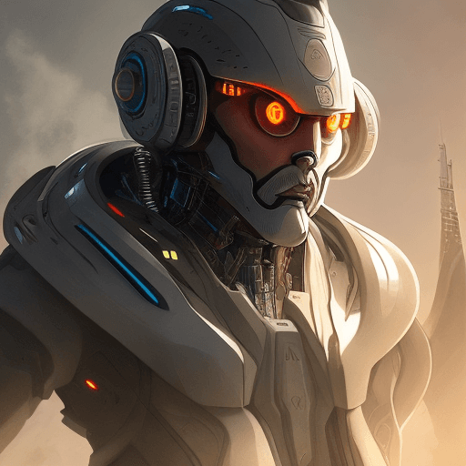 AI generated: a futuristic electronic sci fi geige