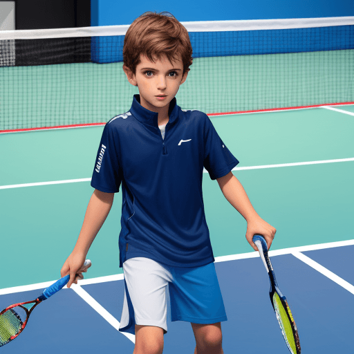AI generated: boy playing padel