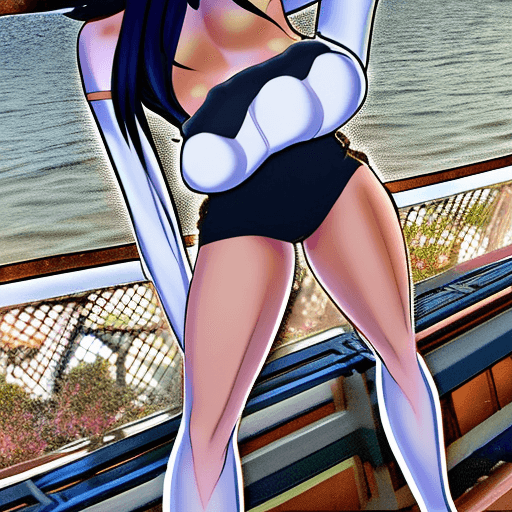 AI generated: akeno himejima from highschool dxd ina  sexy bikini