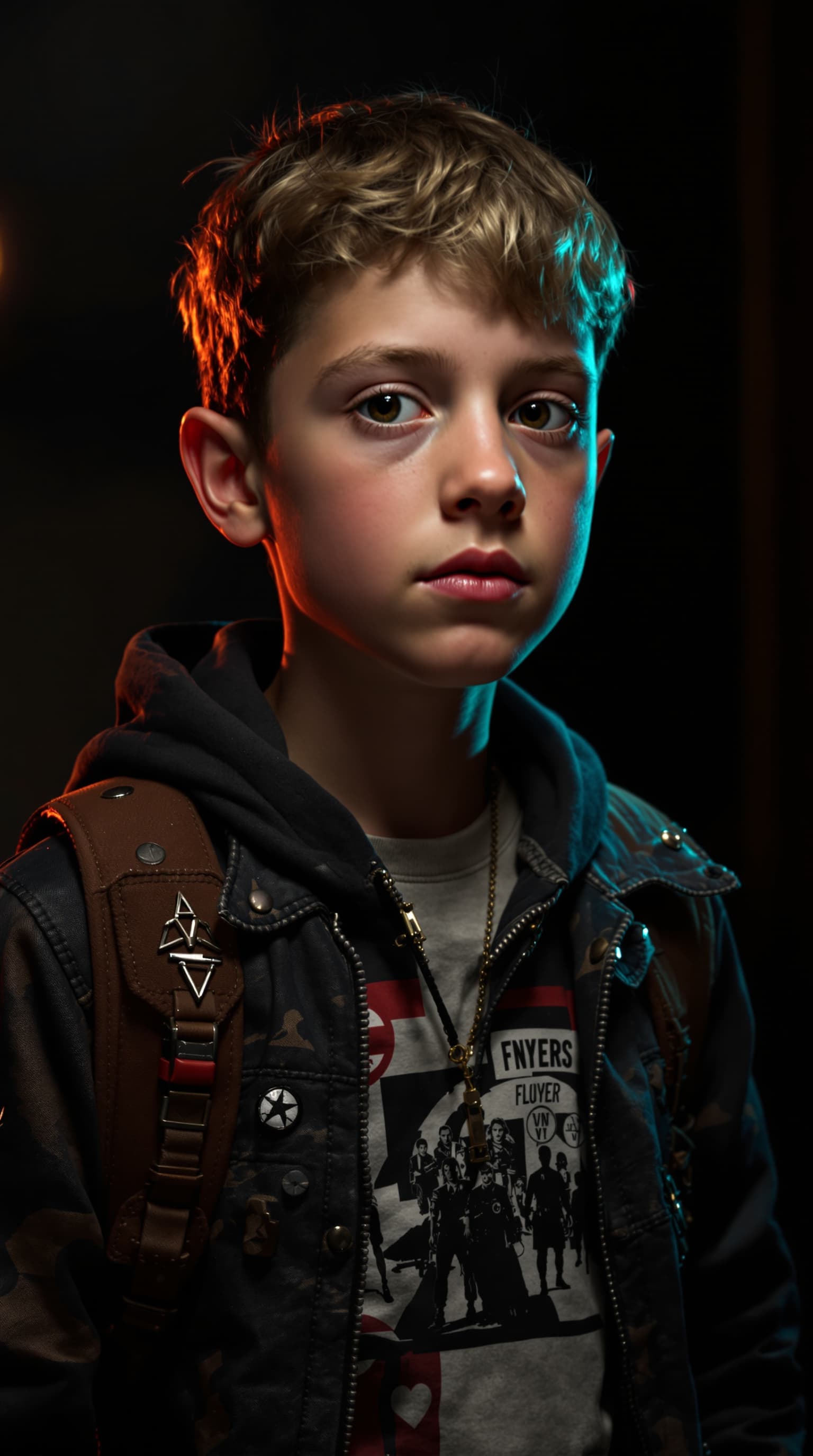 AI generated: A hyper-realistic depiction of eleven year old Skyler Wexler








