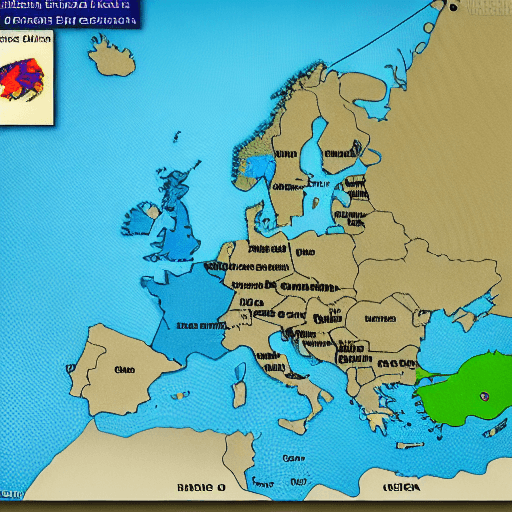 AI generated: Map of Europe in 2032
