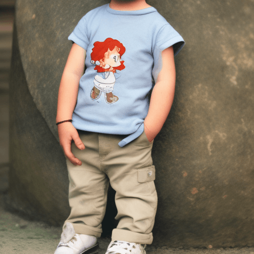 AI generated: ponyo sur la falaise style little boy