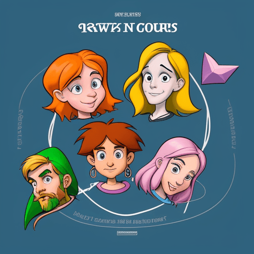 AI generated: Draw a portait cartoon picture inspired by the link below. Here is the URL link of an inspired image...
