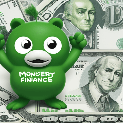 AI generated: Mascot, money, green, finance 