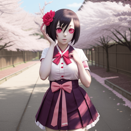 AI generated: Minamoto Sakura from Zombieland saga