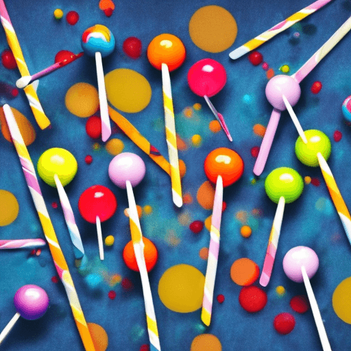 AI generated: A single lollypop that make you think about funk music