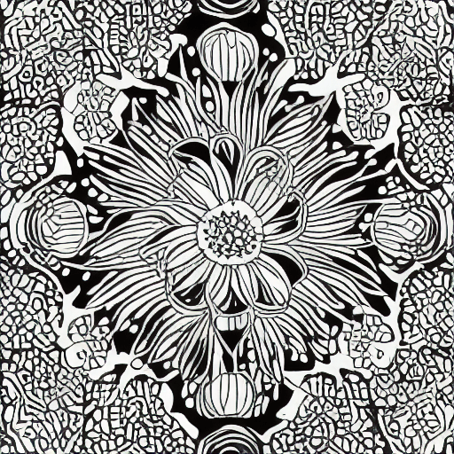 AI generated: plat illustration, playful, stylish, simplified and stylized, minimalist manga, orang flower, simpli...