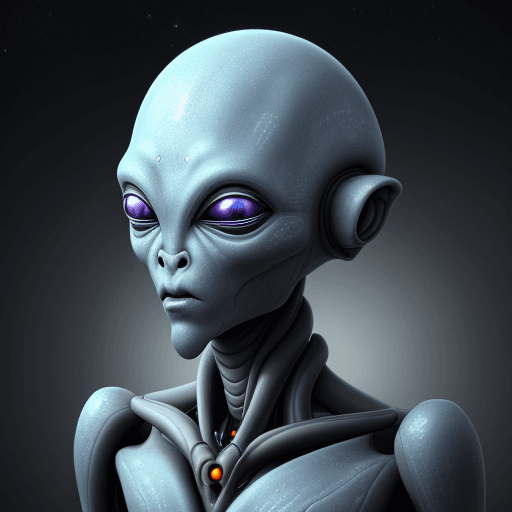 AI generated:  humanoid alien species itibi rayan in ufology