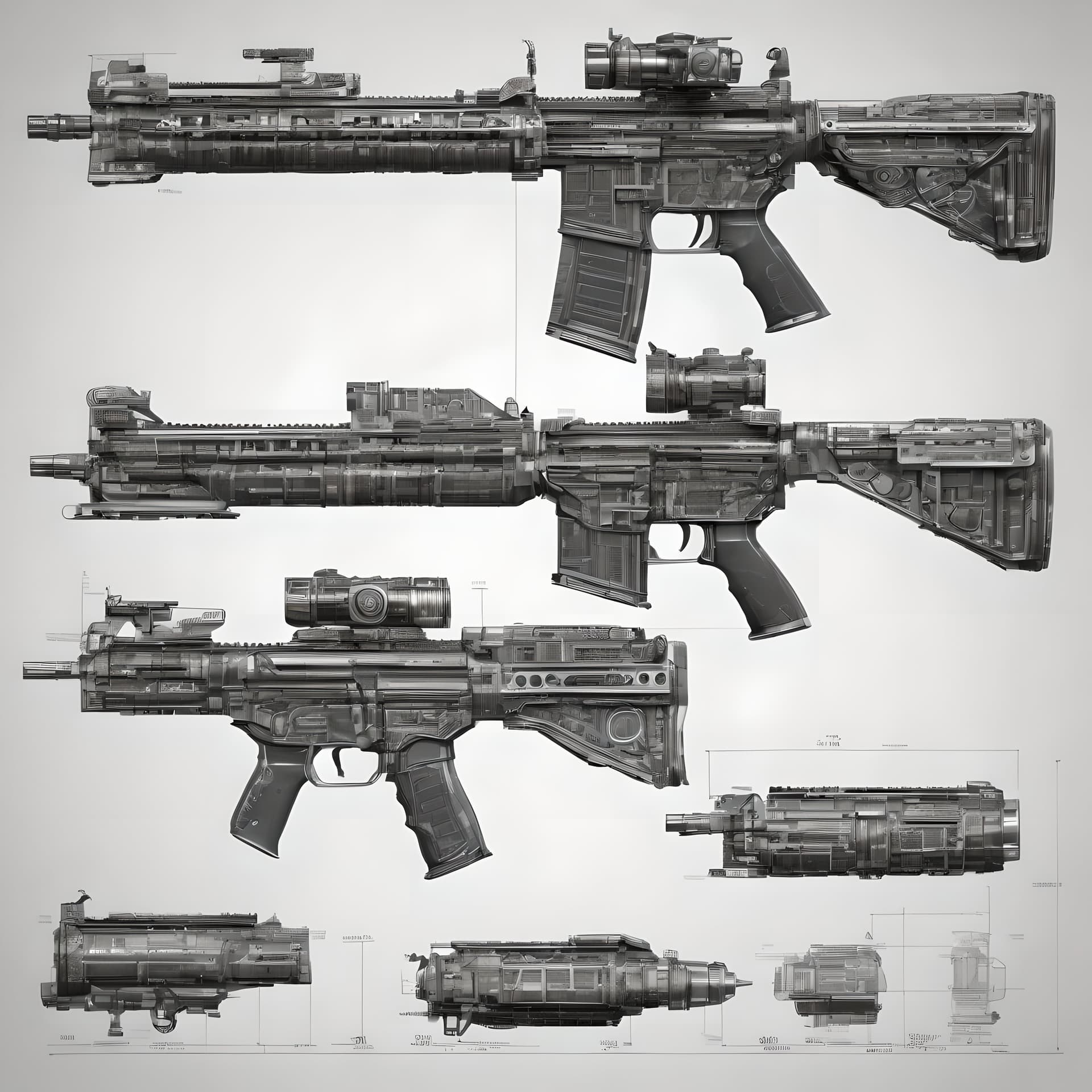 AI generated: A large weapon, studio lighting, extreme detail, HDR, HD, 8k, ultra high quality, intricate sharp de...